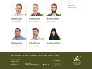 The new site guides patients by introducing them to Boulcott Hospital's health professionals, and is easier for staff to maintain.