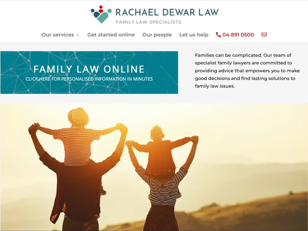 Family law specialists Dewar Law wanted a new website with improved search engine optimisation (SEO).