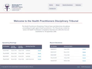 Webstruxure used the .NET CMS hosted on a Microsoft SQL server to build the Health Practitioners Disciplinary Tribunal an app that allows the organisation to track and publish cases.